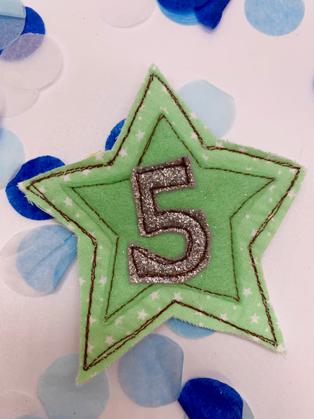 Mint Green Birthday Crown with Changeable Numbers