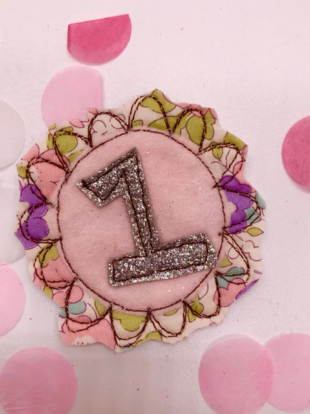 Pink Birthday Crown with Changeable Numbers