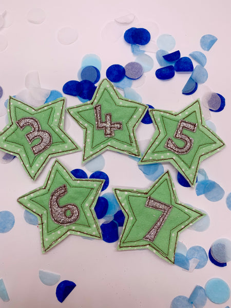 Mint Green Birthday Crown with Changeable Numbers