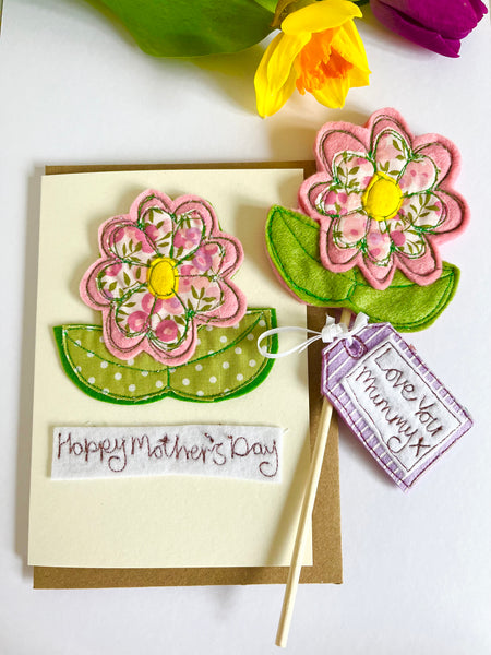 Daisy Flower with Gift tag and Card