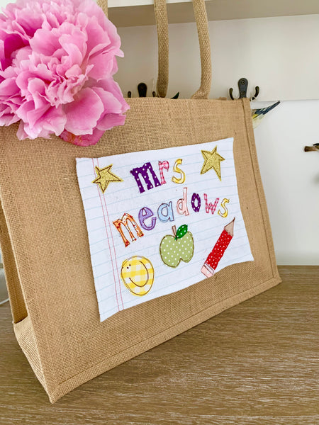 Personalised Teacher Bag