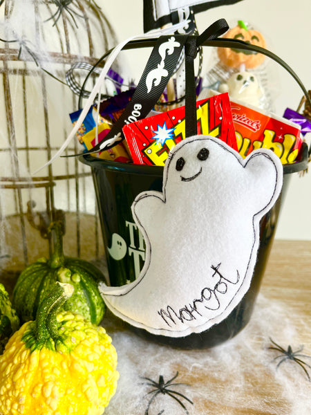 Personalised Halloween Basket Tag
