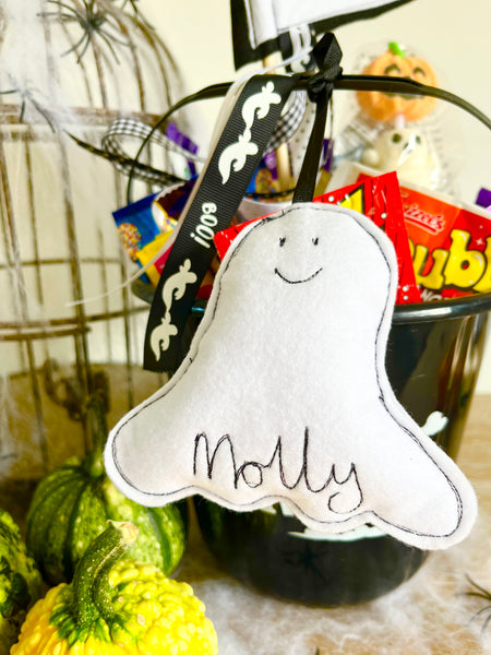 Personalised Halloween Basket Tag