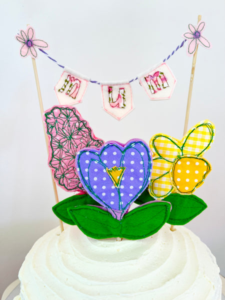 Mini Bunting Cake Topper