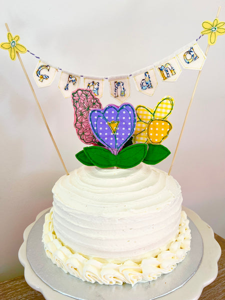 Mini Bunting Cake Topper