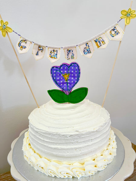 Mini Bunting Cake Topper