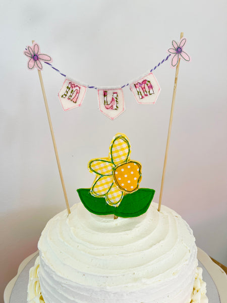Mini Bunting Cake Topper