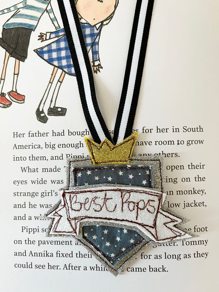 Grey Father's Day Medal