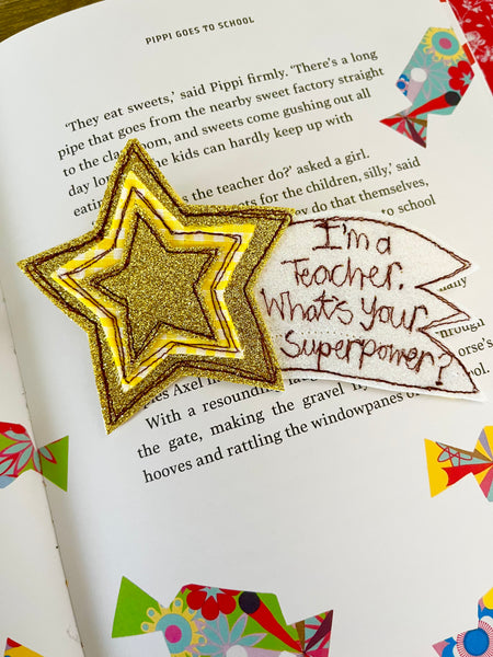 I'm a teacher. What's your Superpower? Badge