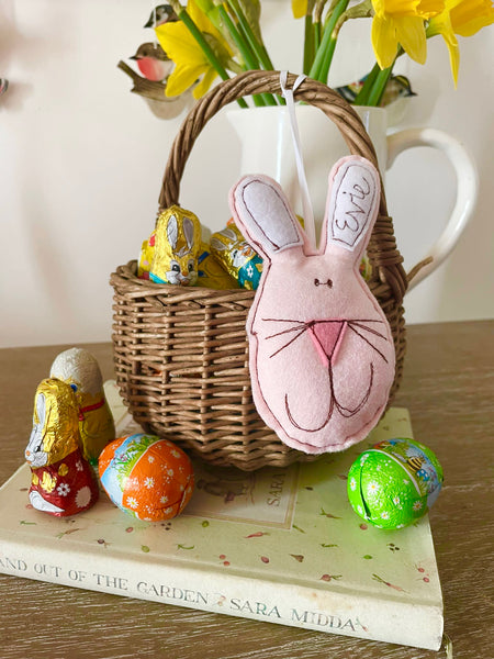 Easter Bunny Decoration (with bunny tail pocket)