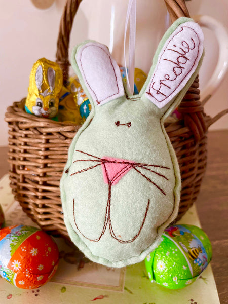Easter Bunny Decoration (with bunny tail pocket)