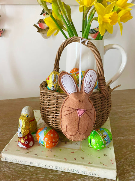 Easter Bunny Decoration (with bunny tail pocket)