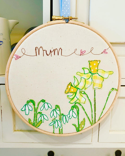 Mum Embroidery Hoop