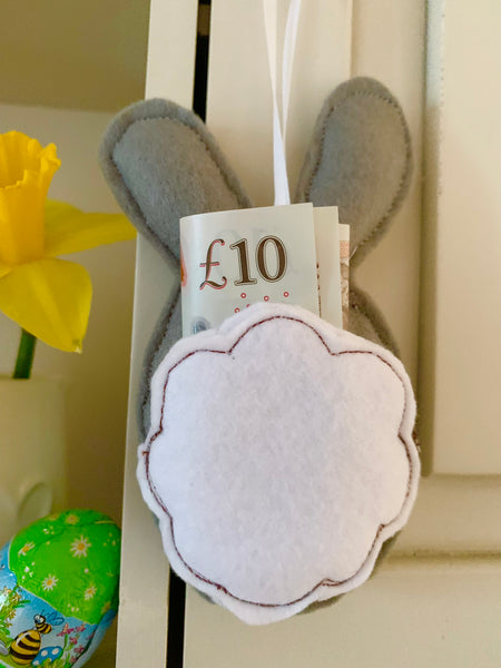Easter Bunny Decoration (with bunny tail pocket)