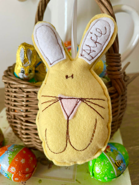 Easter Bunny Decoration (with bunny tail pocket)