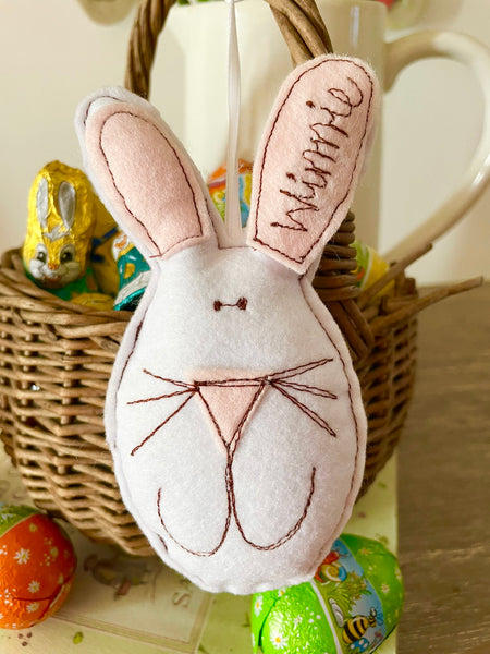 Easter Bunny Decoration (with bunny tail pocket)