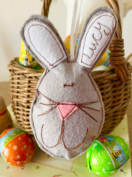 Easter Bunny Decoration (with bunny tail pocket)