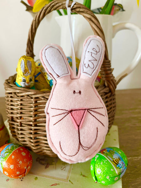 Easter Bunny Decoration (with bunny tail pocket)