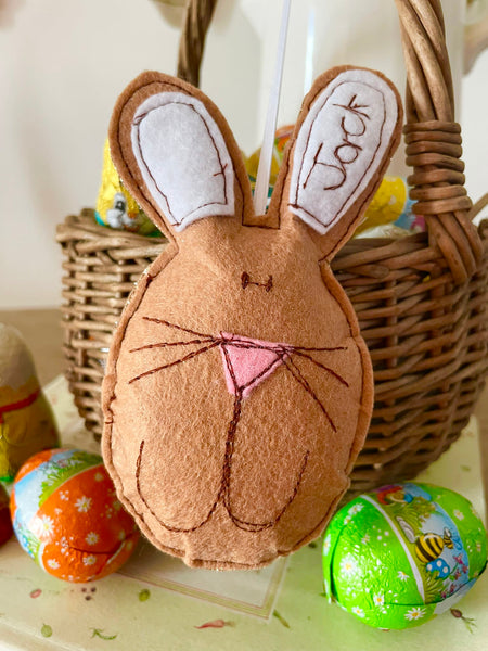 Easter Bunny Decoration (with bunny tail pocket)