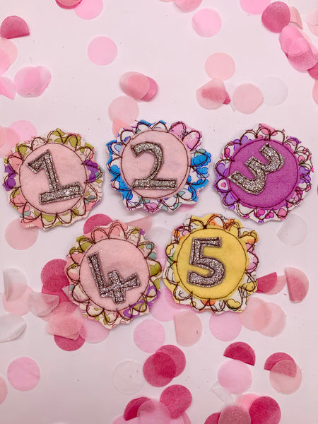 Pink Birthday Crown with Changeable Numbers