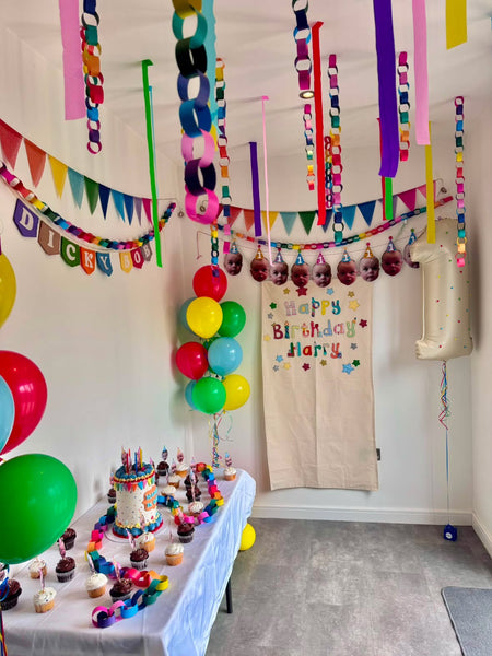 Personalised Handprint Birthday Banner