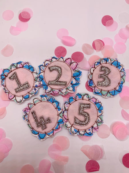 Pink Birthday Crown with Changeable Numbers