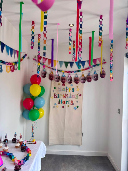 Personalised Handprint Birthday Banner