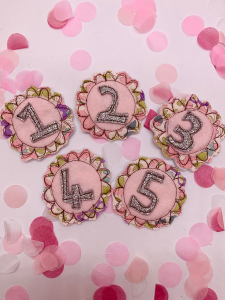 White Girly Birthday Crown with Changeable Numbers