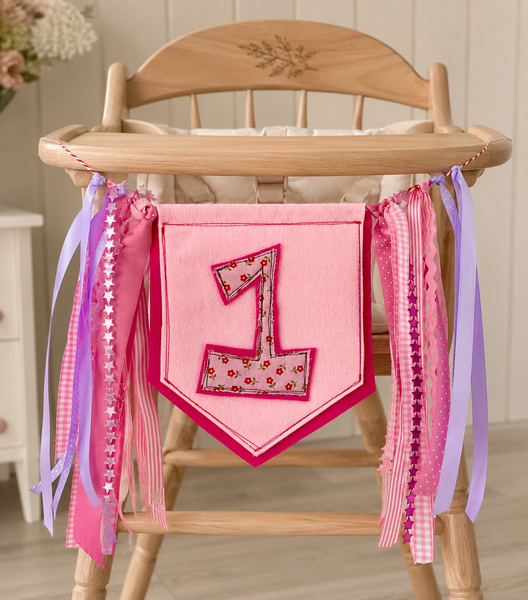 Personalised High Chair fabric High Chair Banner