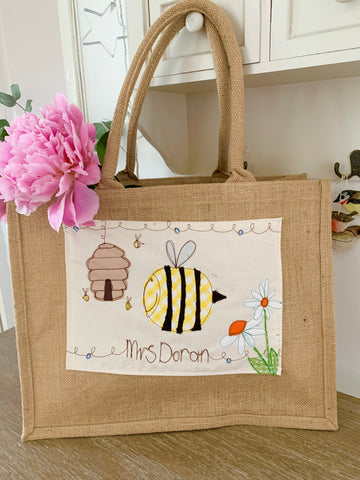 Bee Personalised Teacher Bag