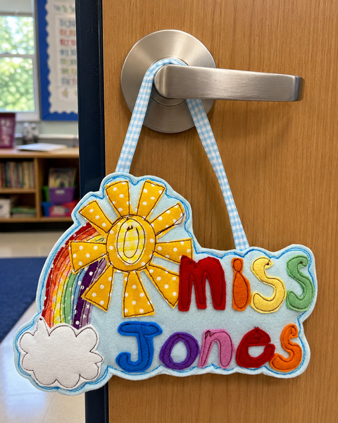 Personalised Teacher Classroom Door Name