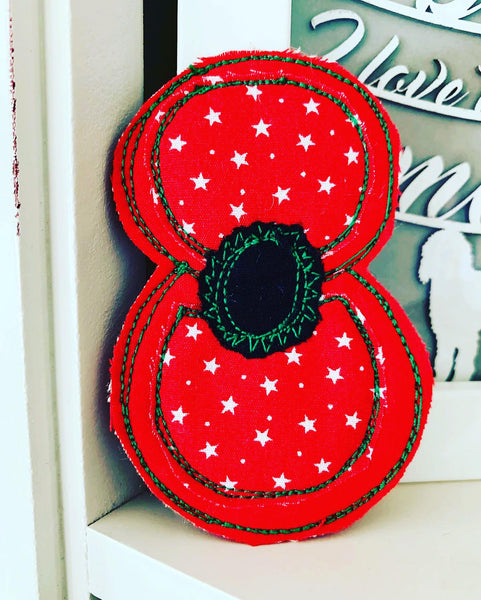 The Plain Poppy Badge