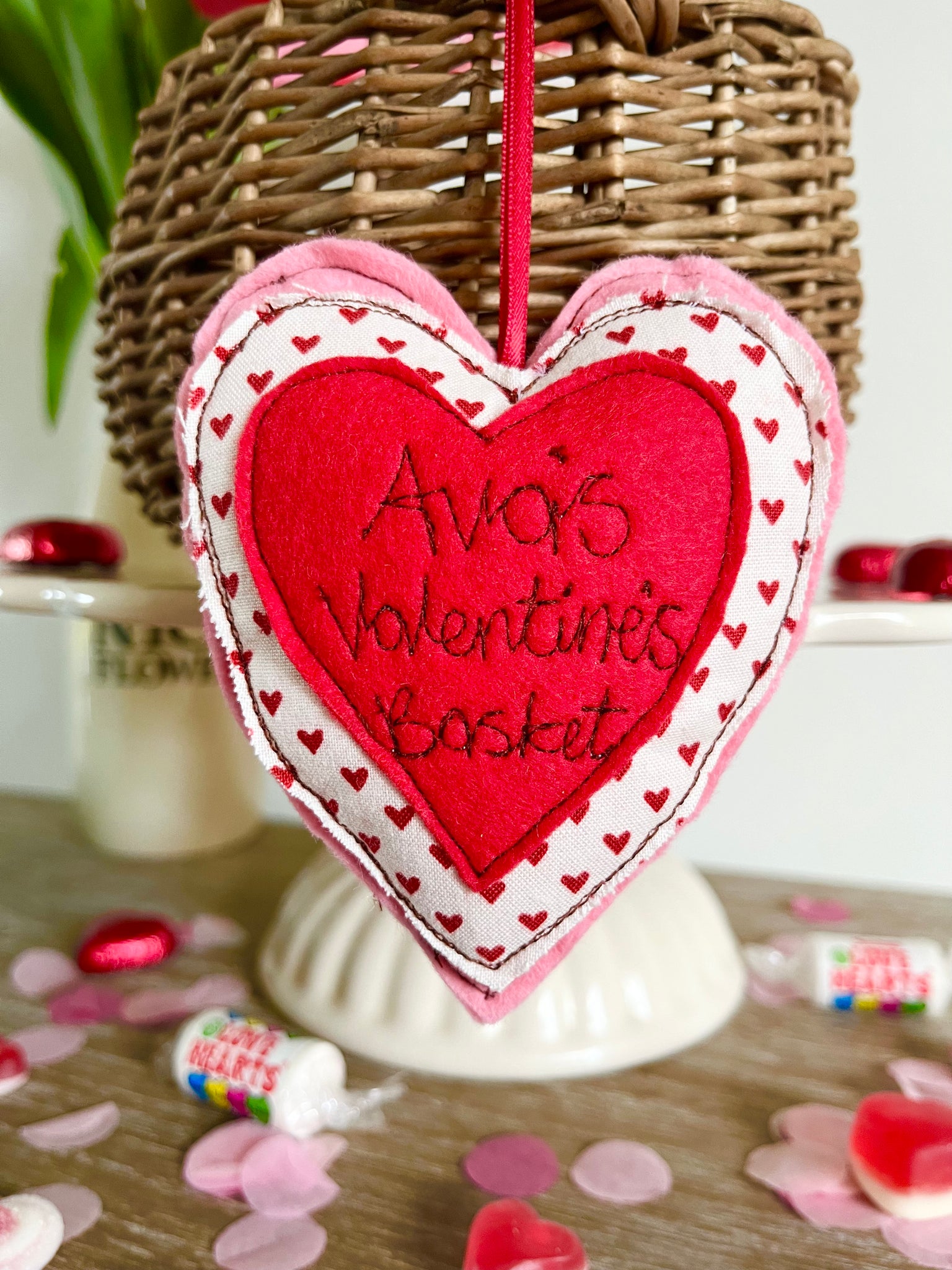 Valentine Basket Heart