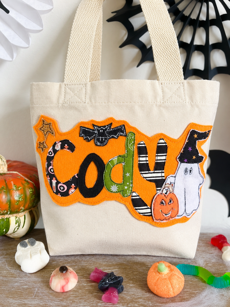 Trick or Treating Ghost and Bat Bag