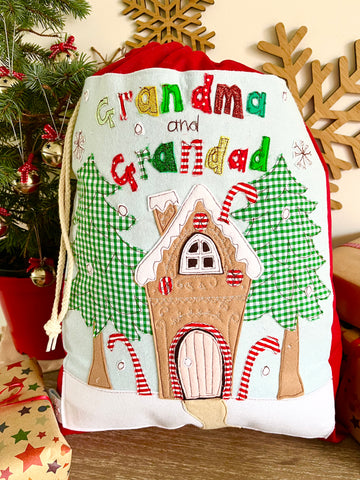 Gingerbread House Santa Sack