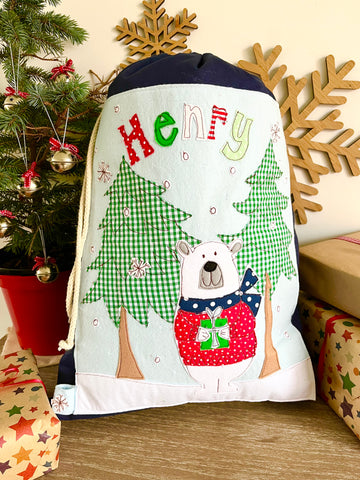 Polar Bear Santa Sack