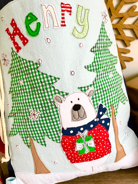 Polar Bear Santa Sack