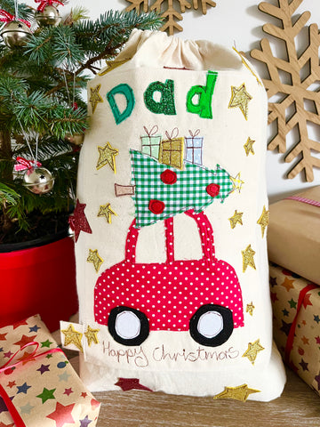 Christmas Car Santa Sack