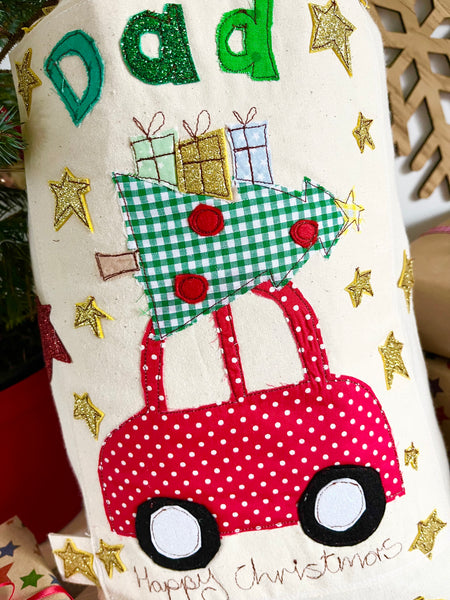 Christmas Car Santa Sack