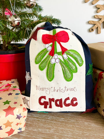 Mistletoe Santa Sack