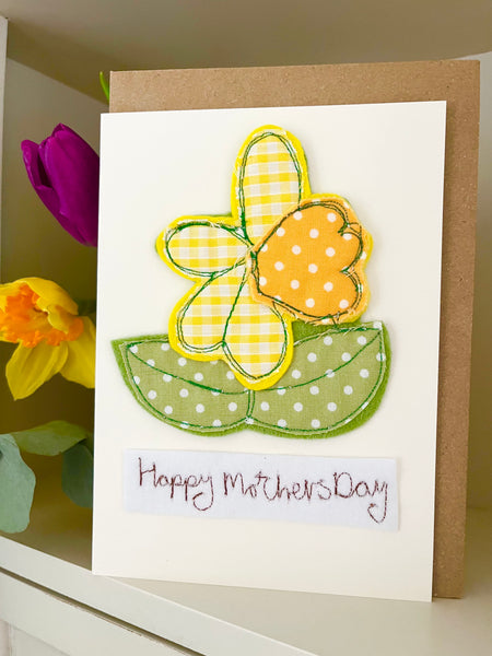 Daffodil flower with Gift Tag and Card