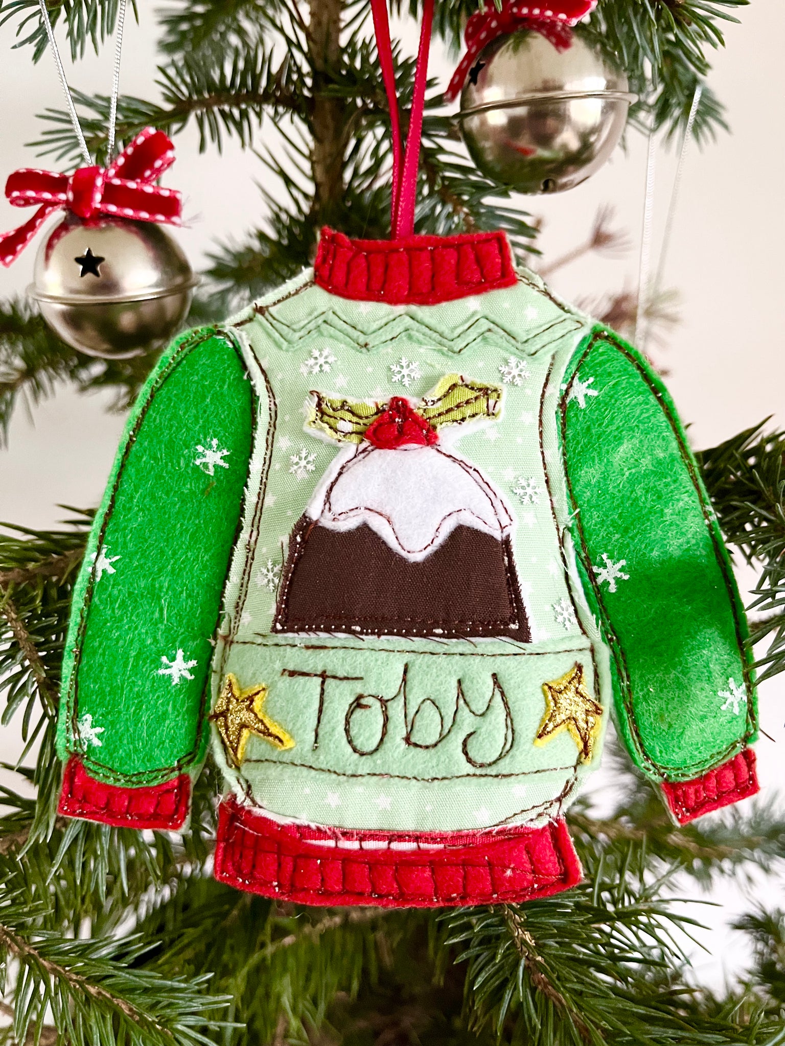 Christmas Pudding Christmas Jumper Decoration