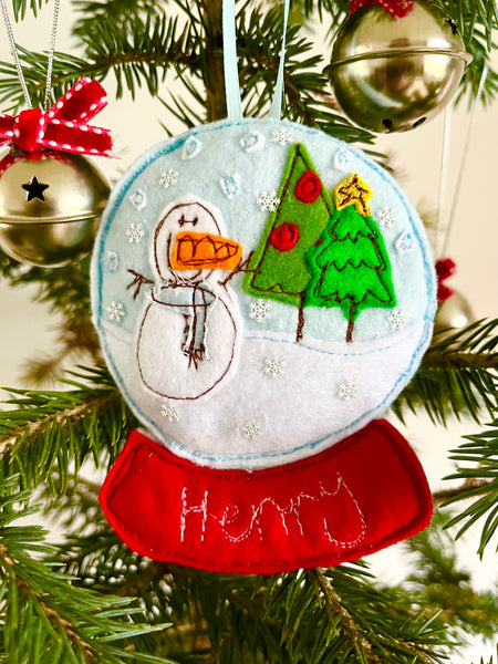 Snowman Snow Globe Decoration