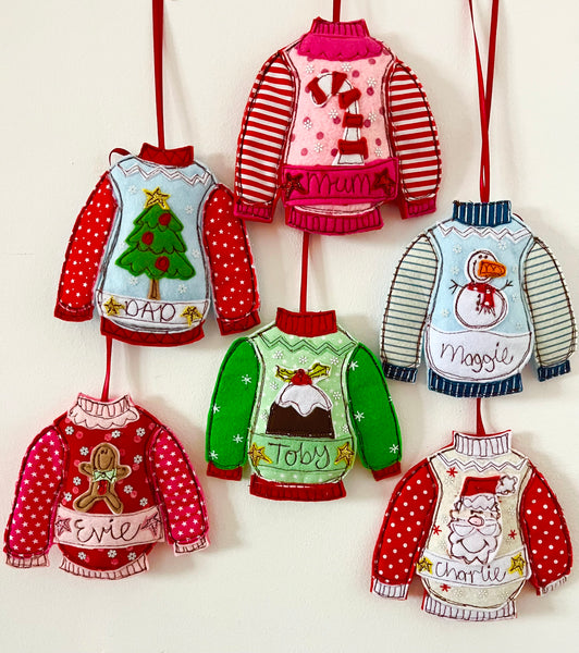 Gingerbread Man Christmas Jumper Decoration