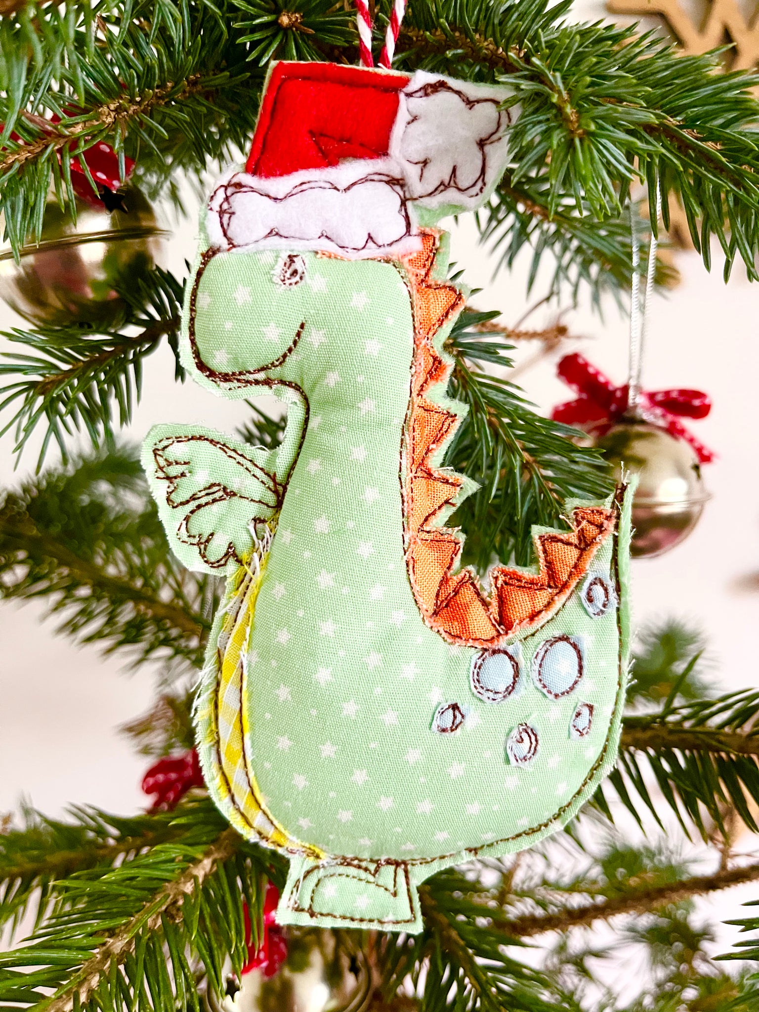 Christmas Dinosaur Decoration