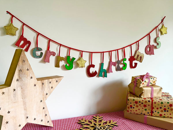 NEW Merry Christmas Bunting