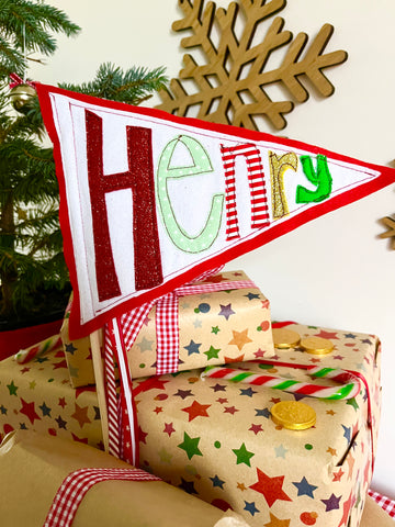 Christmas Name Flag