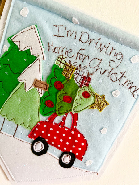 I'm Drivng Home For Christmas Banner