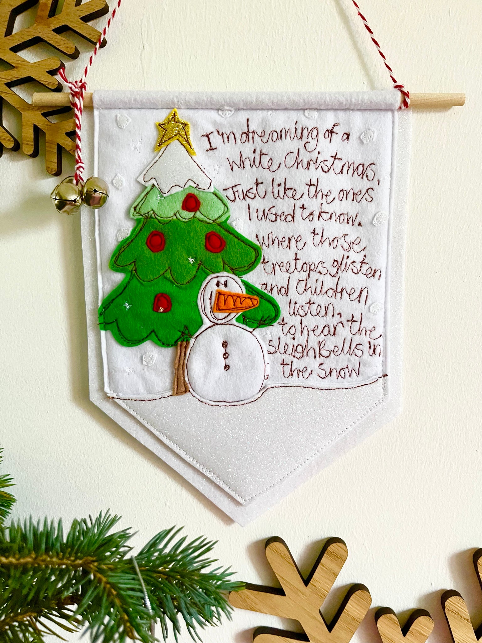 I'm Dreaming of a White Christmas Banner