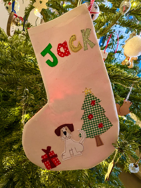 Personalised Christmas Dog Stocking